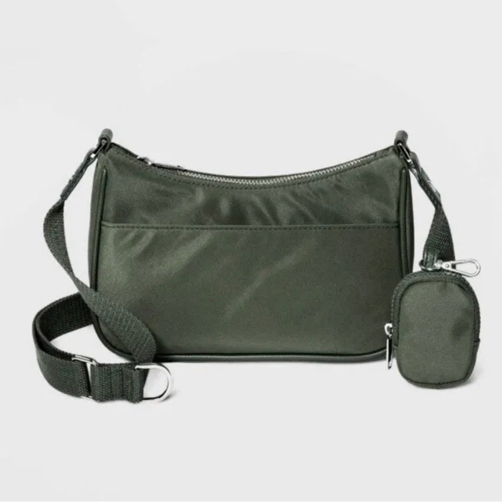 NWT Wild Fable Crossbody With Coin Pouch ~ Dark Green